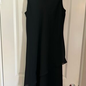 Carmen’s Designer Collection Amanda Smith Black Asymmetrical Dress